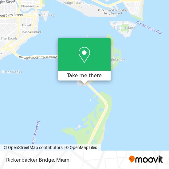 Rickenbacker Bridge map