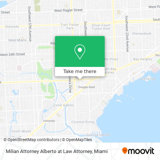 Milian Attorney Alberto at Law Attorney map