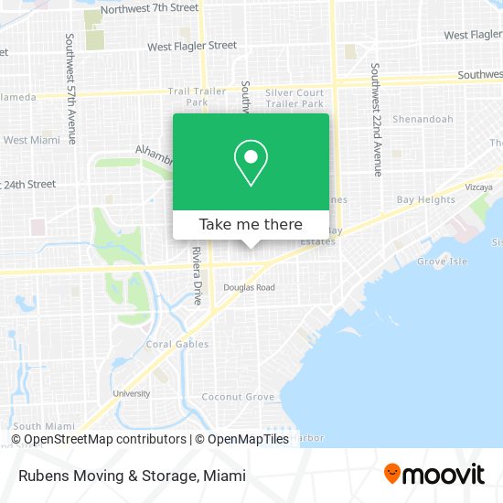 Rubens Moving & Storage map