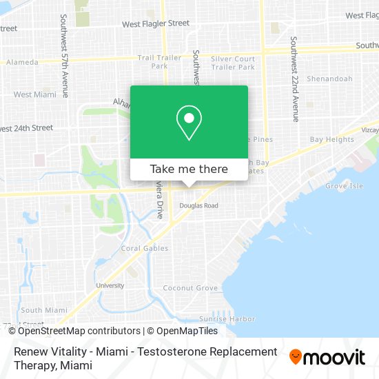 Renew Vitality - Miami - Testosterone Replacement Therapy map