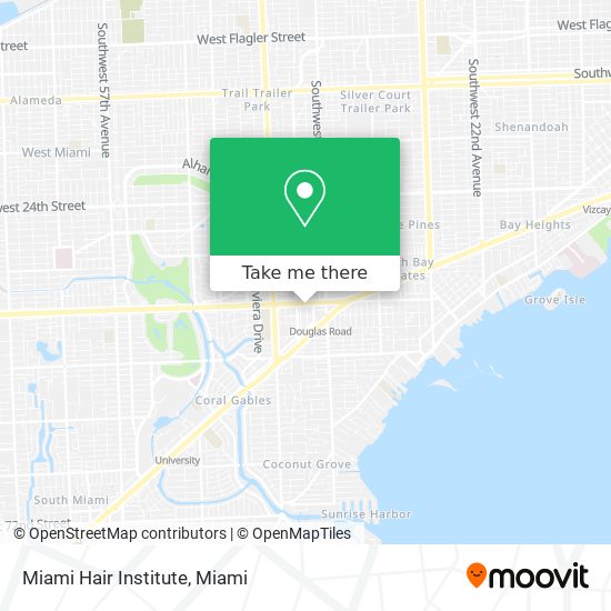 Mapa de Miami Hair Institute