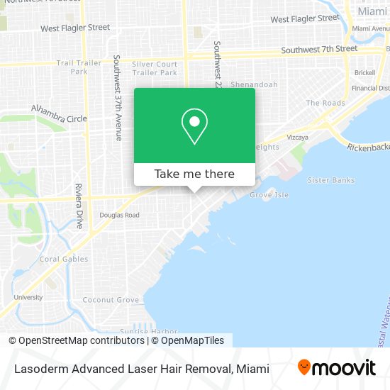 Lasoderm Advanced Laser Hair Removal map