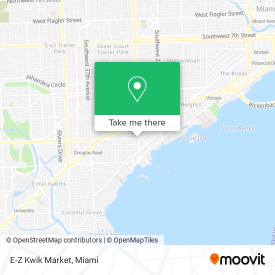 E-Z Kwik Market map