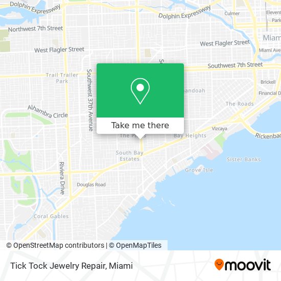 Mapa de Tick Tock Jewelry Repair