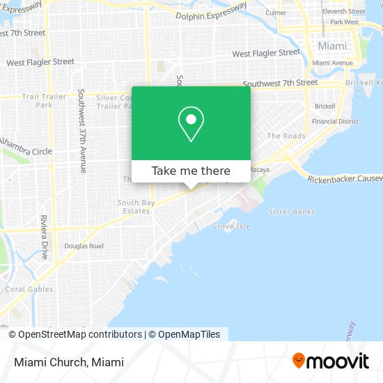 Mapa de Miami Church