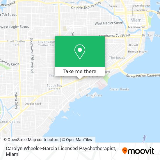 Mapa de Carolyn Wheeler-Garcia Licensed Psychotherapist
