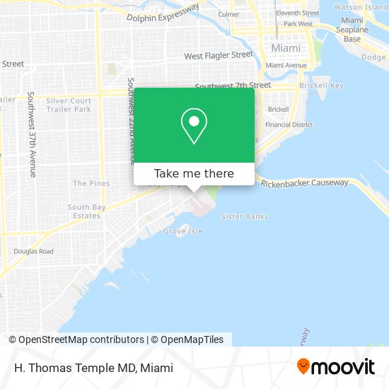 H. Thomas Temple MD map