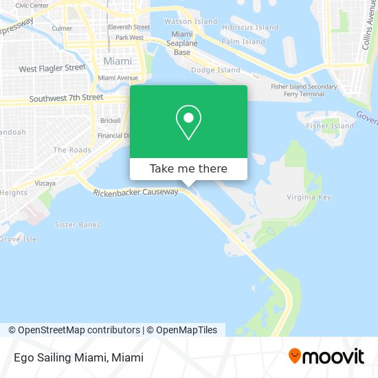 Ego Sailing Miami map