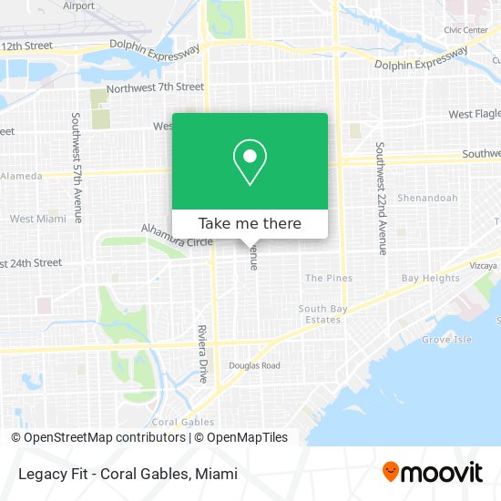 Mapa de Legacy Fit - Coral Gables