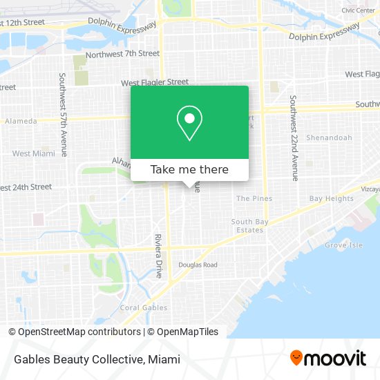 Gables Beauty Collective map
