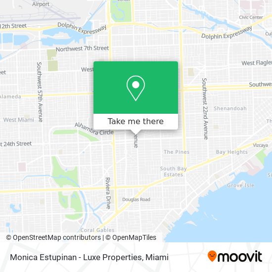 Mapa de Monica Estupinan - Luxe Properties