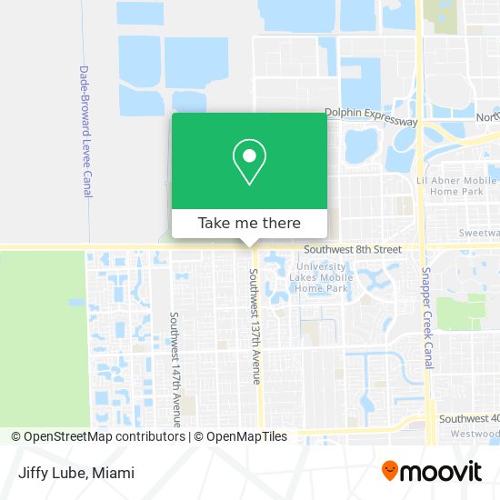 Jiffy Lube map