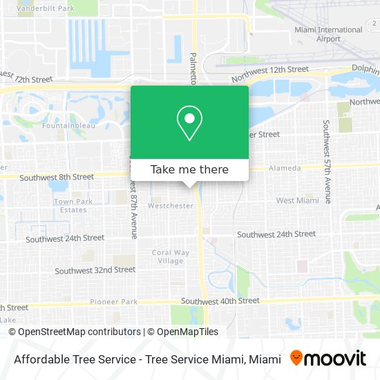 Mapa de Affordable Tree Service - Tree Service Miami