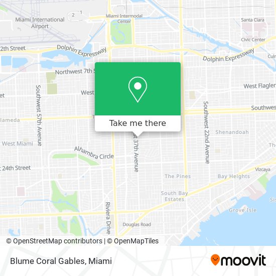 Blume Coral Gables map