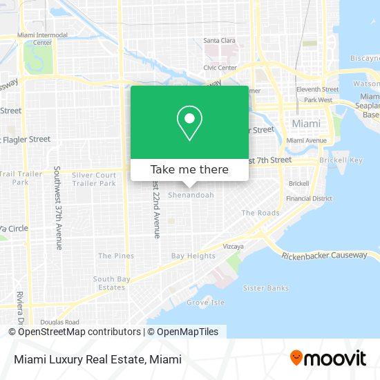 Mapa de Miami Luxury Real Estate