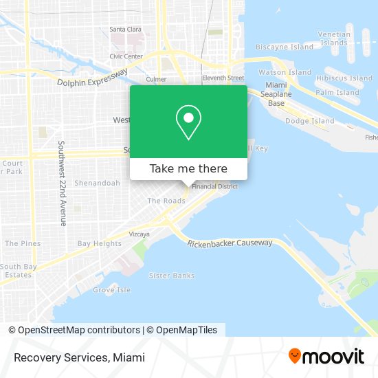 Recovery Services map