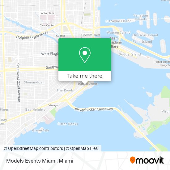 Models Events Miami map