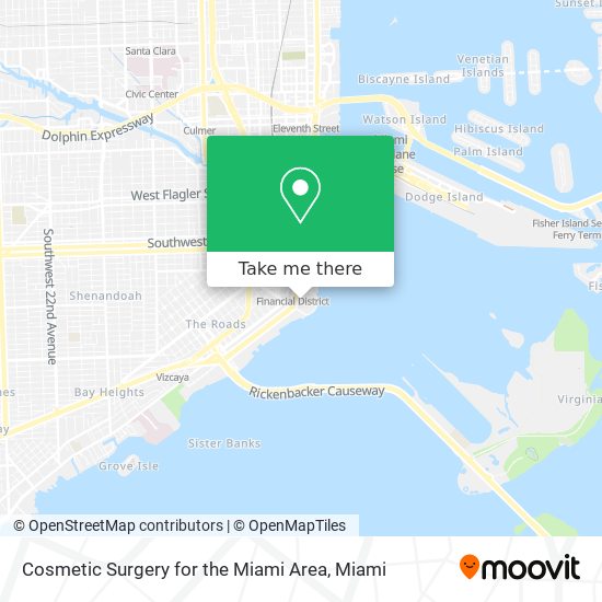 Mapa de Cosmetic Surgery for the Miami Area