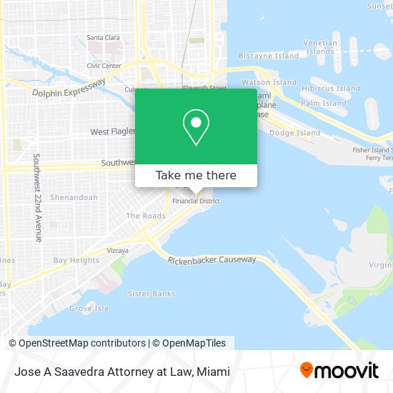 Jose A Saavedra Attorney at Law map