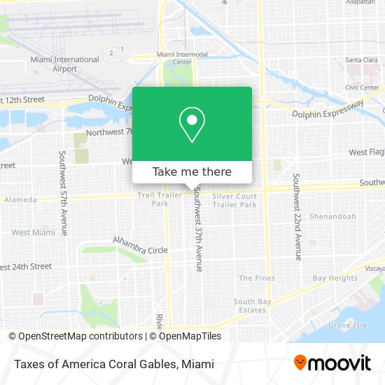 Taxes of America Coral Gables map