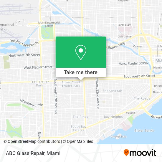 ABC Glass Repair map