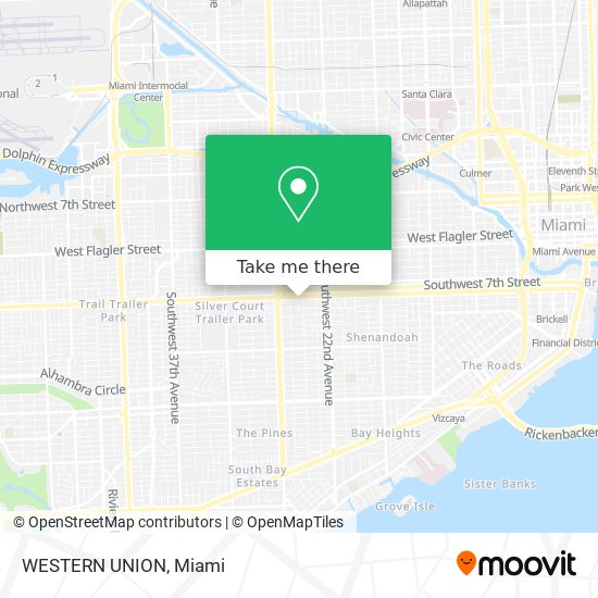 WESTERN UNION map