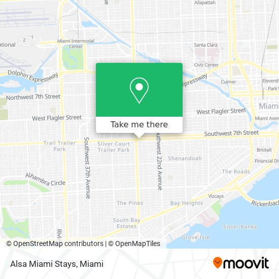 Alsa Miami Stays map