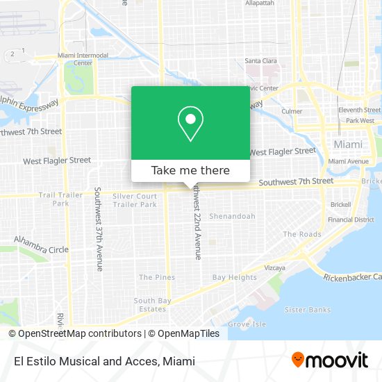 Mapa de El Estilo Musical and Acces