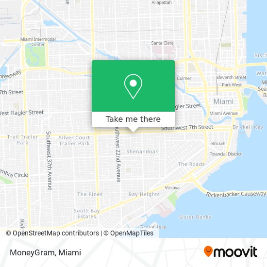 MoneyGram map