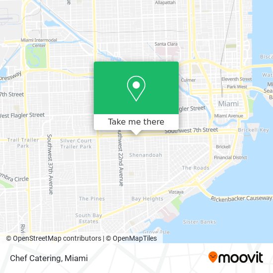 Chef Catering map