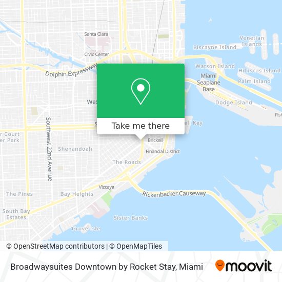 Mapa de Broadwaysuites Downtown by Rocket Stay
