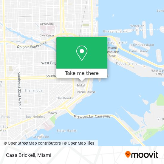 Casa Brickell map