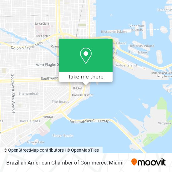 Brazilian American Chamber of Commerce map
