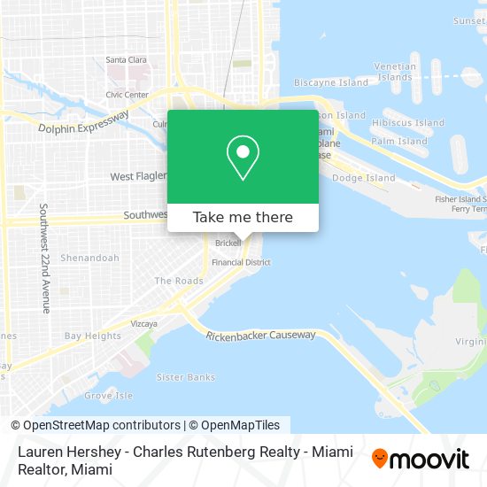 Mapa de Lauren Hershey - Charles Rutenberg Realty - Miami Realtor