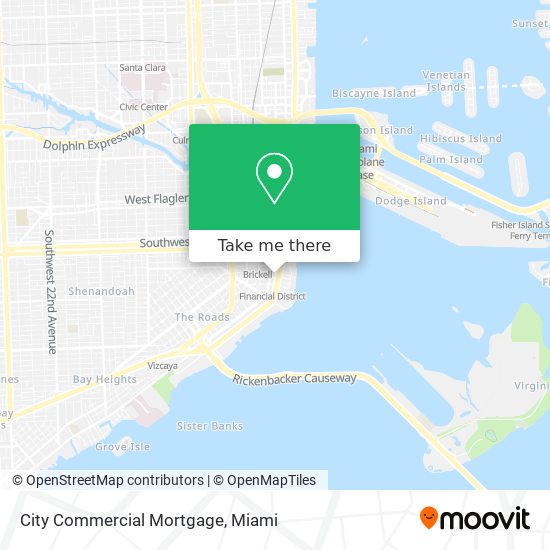 Mapa de City Commercial Mortgage