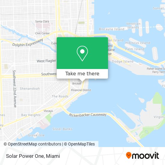 Solar Power One map