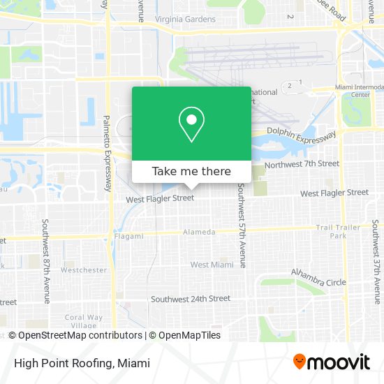 High Point Roofing map