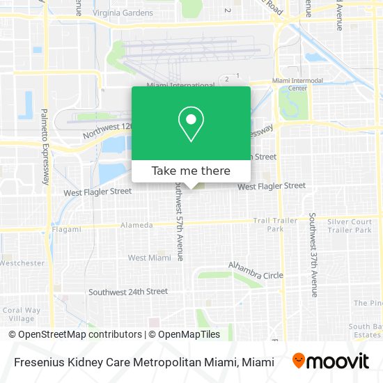 Mapa de Fresenius Kidney Care Metropolitan Miami