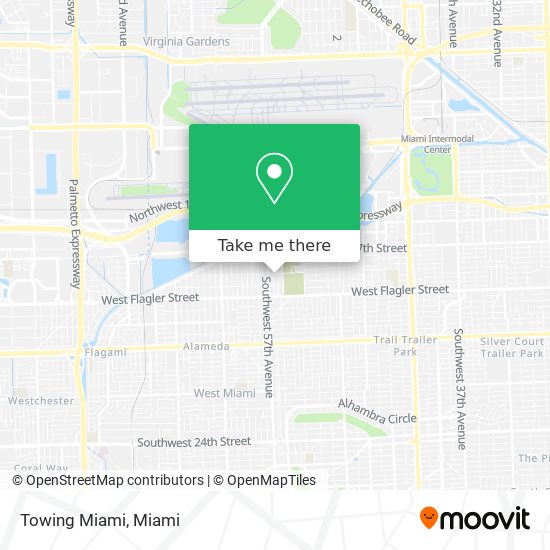 Towing Miami map