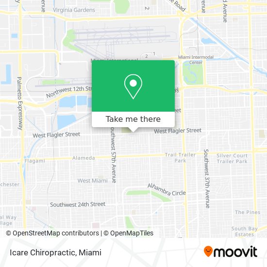 Icare Chiropractic map