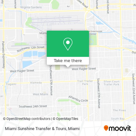 Mapa de Miami Sunshine Transfer & Tours