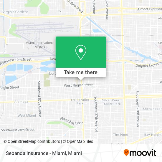 Sebanda Insurance - Miami map