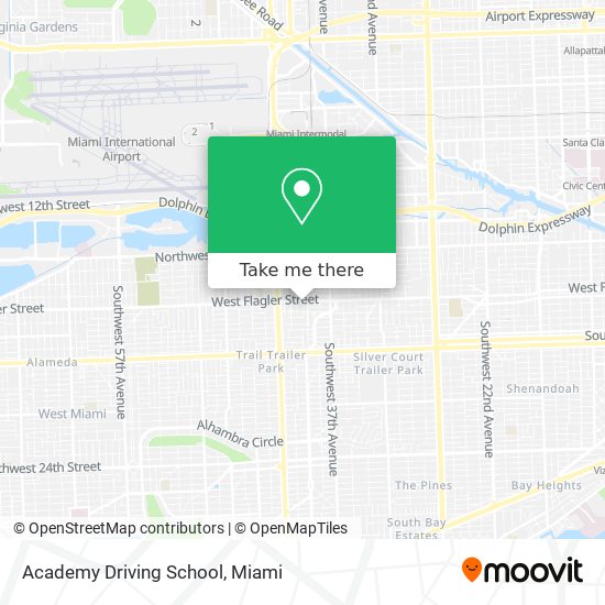 Academy Driving School map