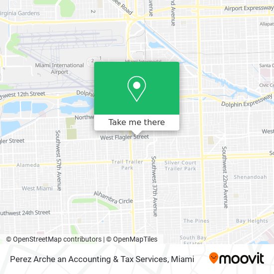 Perez Arche an Accounting & Tax Services map
