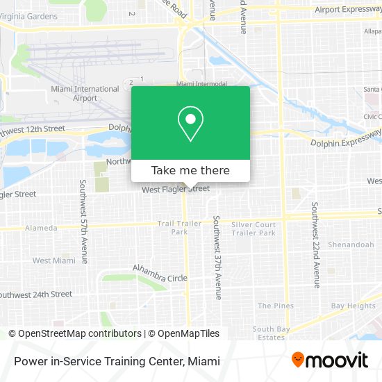Power in-Service Training Center map