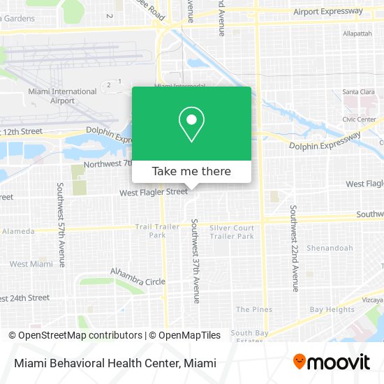 Miami Behavioral Health Center map