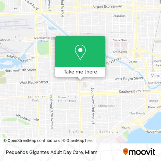 Mapa de Pequeños Gigantes Adult Day Care
