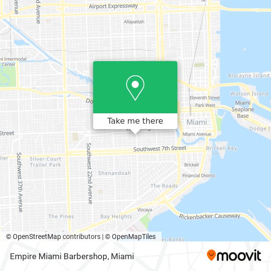 Empire Miami Barbershop map