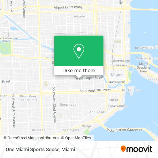 Mapa de One Miami Sports Socce