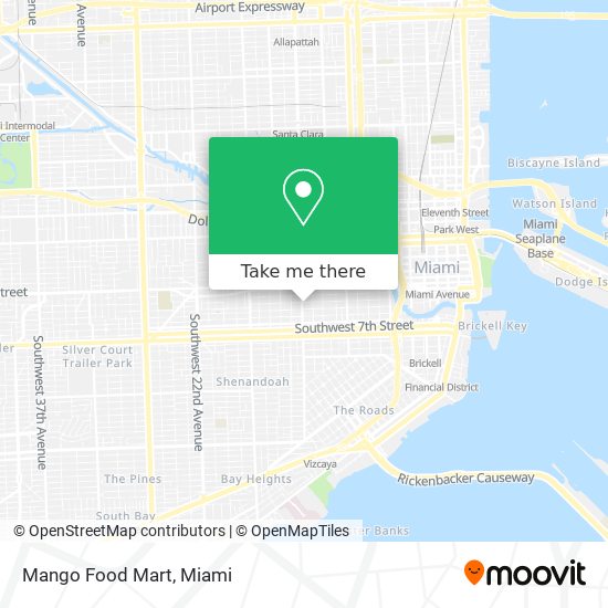 Mango Food Mart map